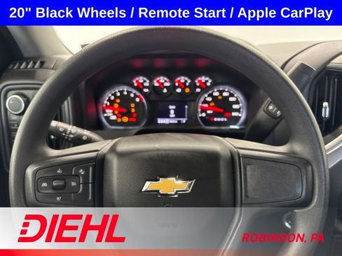 Used 2025 Chevrolet Silverado 1500 Custom w/ Turbomax Blackout Package AWD/4WD image 24