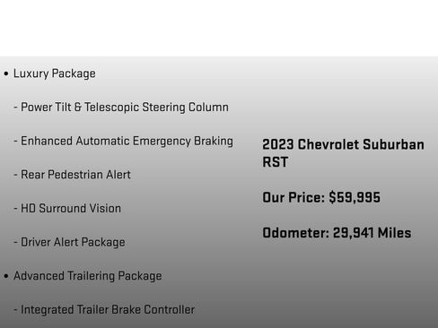 Used 2023 Chevrolet Suburban RST w/ Sport Performance Package image 36