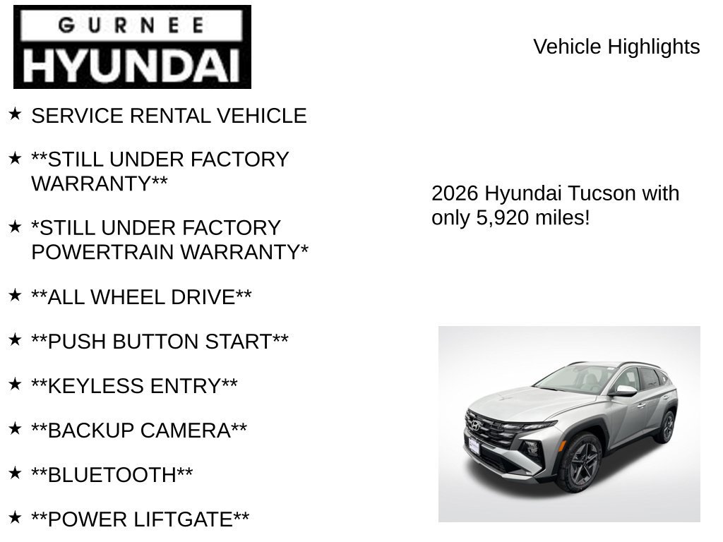Used 2026 Hyundai Tucson SEL Plus AWD/4WD image 8