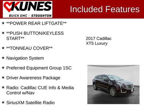 Used 2017 Cadillac XT5 Luxury w/ Driver Awareness Package FWD image 3
