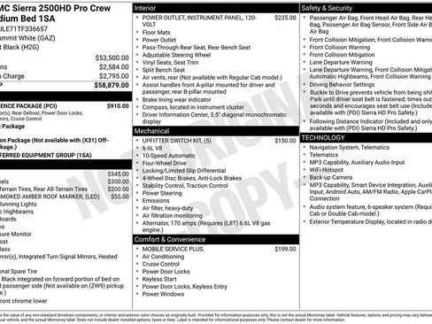 New 2026 GMC Sierra 2500 Pro w/ Convenience Package AWD/4WD image 17