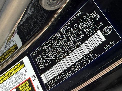 Used 2020 Toyota Camry TRD w/ Protection Package (Q2) FWD image 28