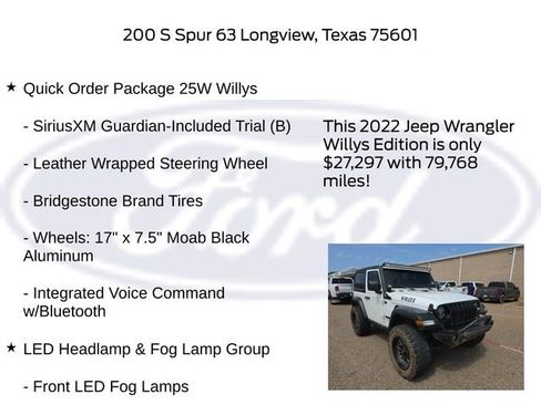 Used 2022 Jeep Wrangler Sport AWD/4WD image 20