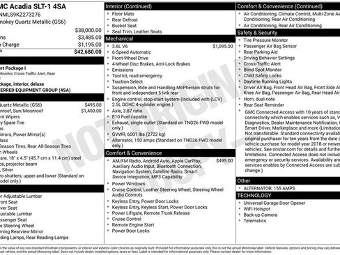 Certified 2019 GMC Acadia SLT FWD image 3