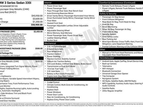 Used 2025 BMW 330i Sedan w/ Premium Package RWD image 11