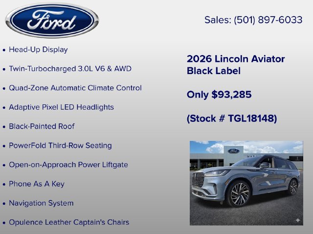 New 2026 Lincoln Aviator Black Label w/ Black Label Special Edition AWD/4WD image 12