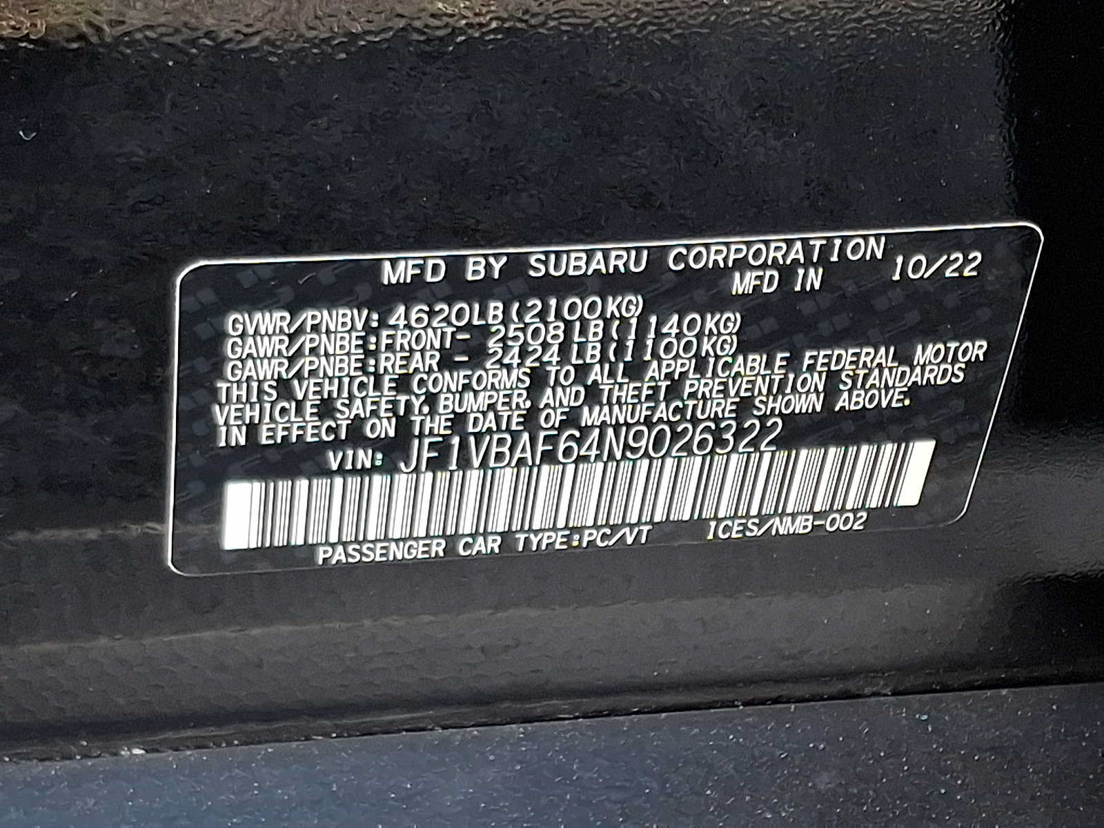 Used 2022 Subaru WRX Premium AWD/4WD image 27