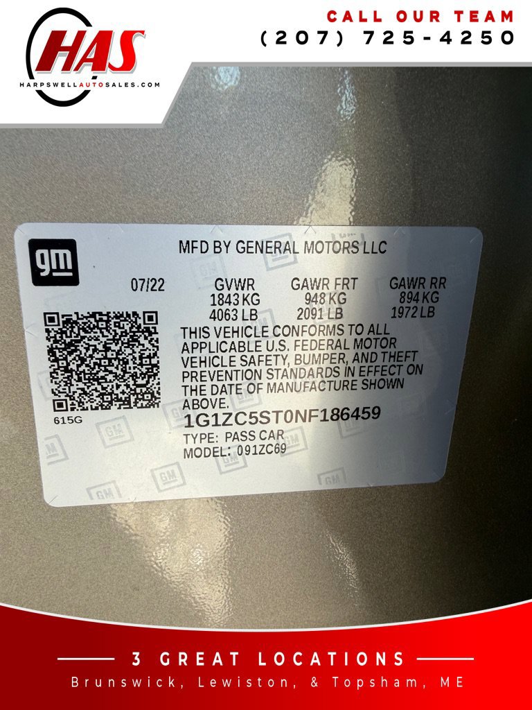 Used 2022 Chevrolet Malibu LS w/ Driver Confidence Package II FWD image 33