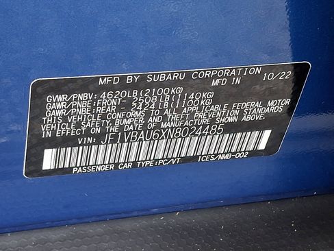 Certified 2022 Subaru WRX GT image 28