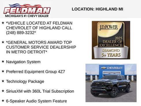 New 2026 Chevrolet Colorado Z71 w/ Technology Package image 3