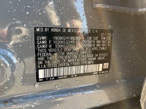 Certified 2026 Honda HR-V Sport image 11