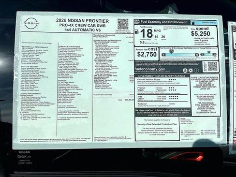 New 2026 Nissan Frontier PRO-4X w/ Pro Premium Package image 13