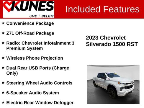 Used 2023 Chevrolet Silverado 1500 RST w/ Z71 Off-Road Package AWD/4WD image 2