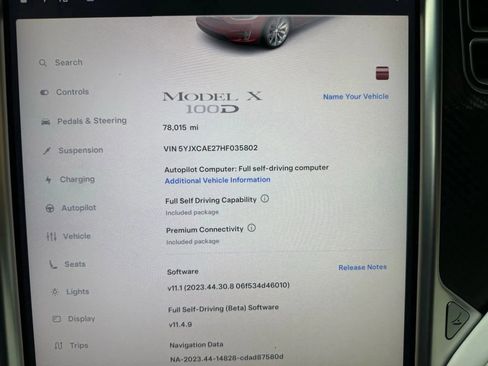 Used 2017 Tesla Model X 100D AWD/4WD image 4
