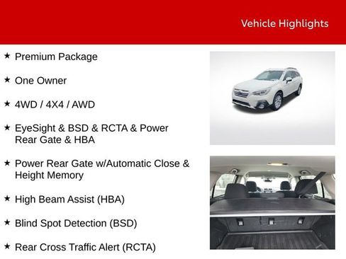 Used 2018 Subaru Outback 2.5i Premium image 9