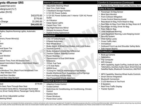 Used 2026 Toyota 4Runner SR5 RWD image 8