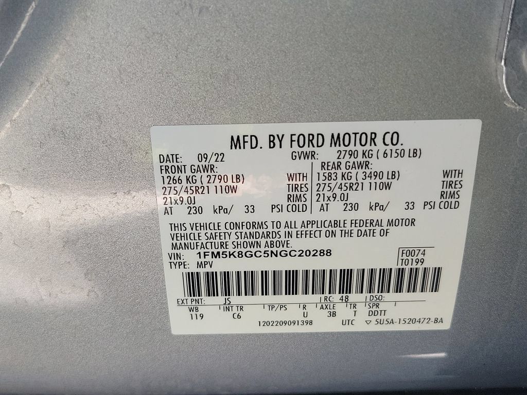 Used 2022 Ford Explorer ST w/ Equipment Group 401A AWD/4WD image 30