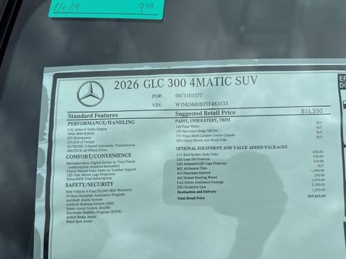 New 2026 Mercedes-Benz GLC 300 GLC 300 image 12