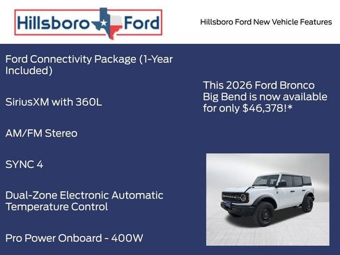 New 2026 Ford Bronco Big Bend AWD/4WD image 19
