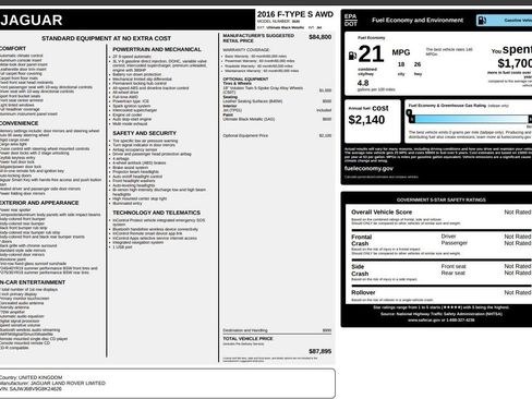 Used 2016 Jaguar F-TYPE S image 24