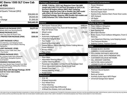 Used 2019 GMC Sierra 1500 SLT w/ SLT Premium Plus Package image 4