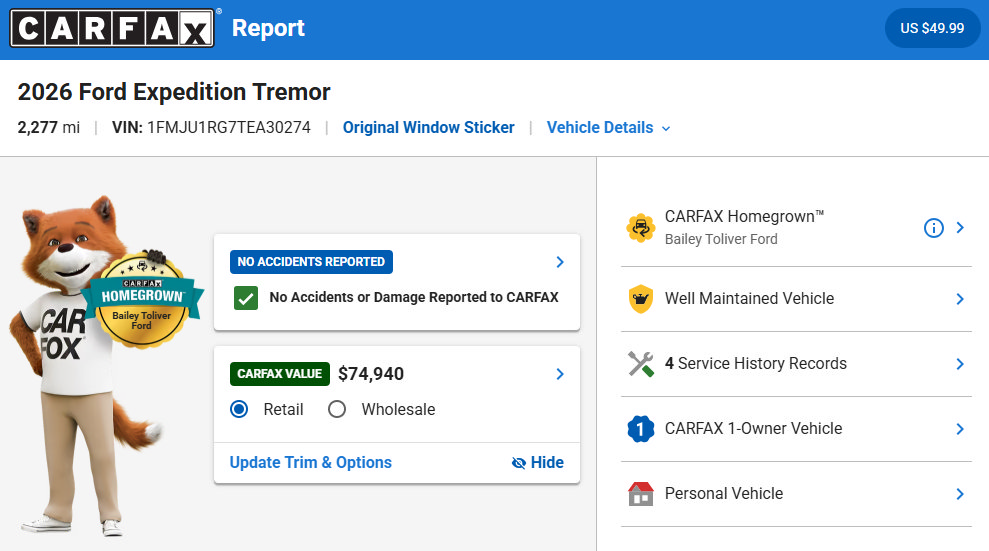 Used 2026 Ford Expedition Tremor AWD/4WD image 40