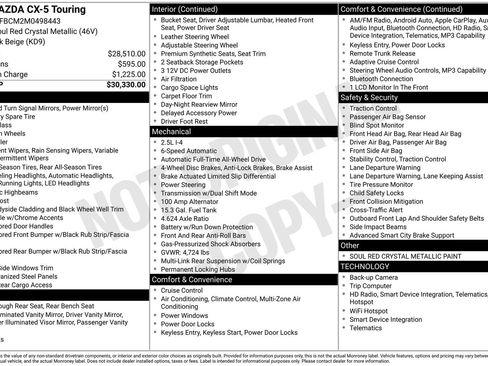Used 2021 MAZDA CX-5 Touring image 38