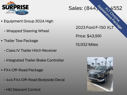 Used 2023 Ford F150 XLT w/ Equipment Group 302A High AWD/4WD image 17