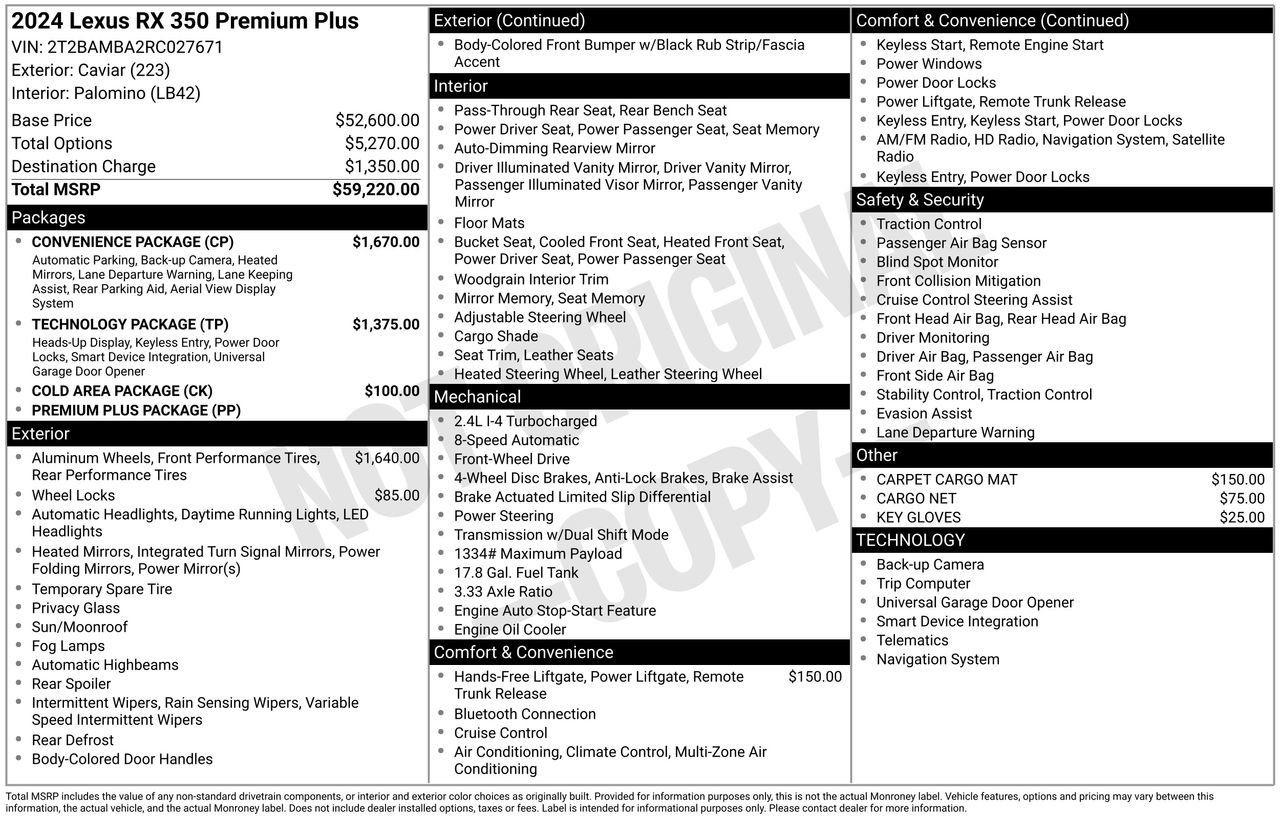 Used 2024 Lexus RX 350 Premium Plus w/ Convenience Package FWD image 5