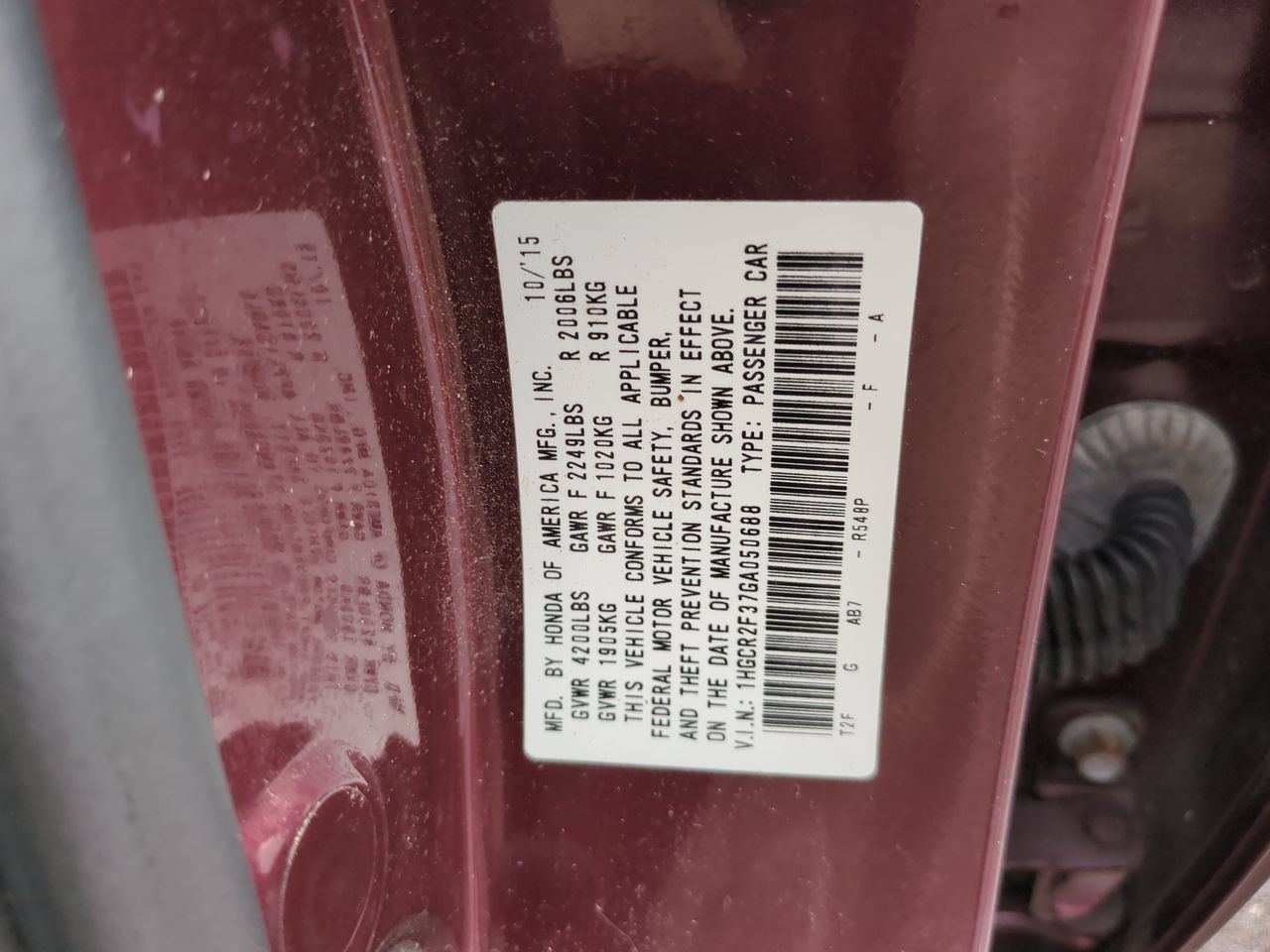 Used 2016 Honda Accord LX image 24