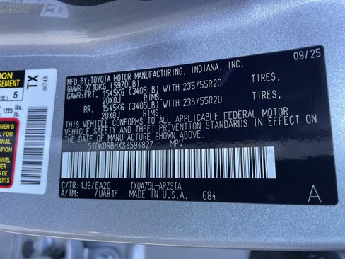 New 2025 Toyota Highlander XSE image 25