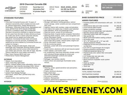 Used 2018 Chevrolet Corvette Z06 w/ Battery Protection Package