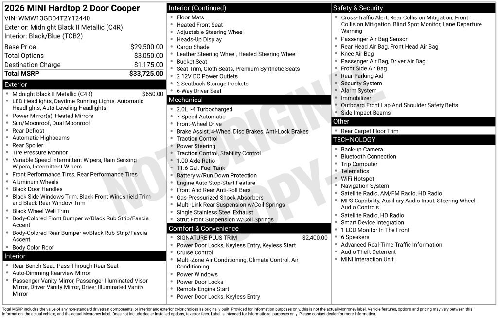 Used 2026 MINI Cooper 2-Door Hardtop FWD image 9