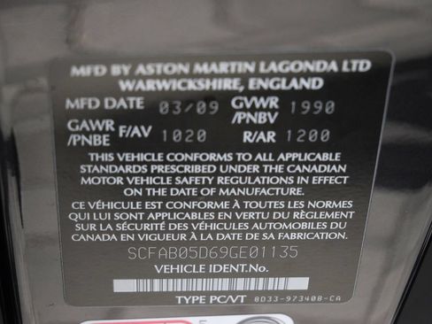Used 2009 Aston Martin DBS Coupe RWD image 33