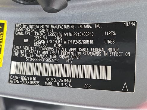 Used 2015 Toyota Highlander XLE FWD image 37