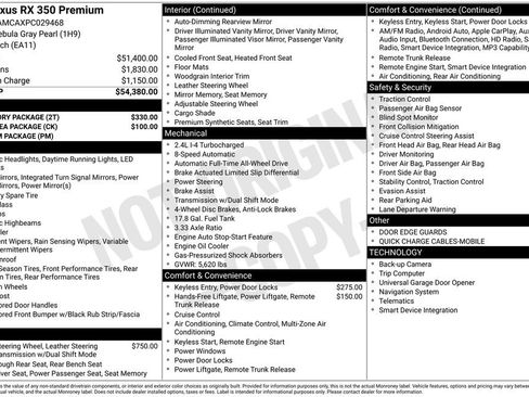 Used 2023 Lexus RX 350 Premium w/ Accessory Package AWD/4WD image 30