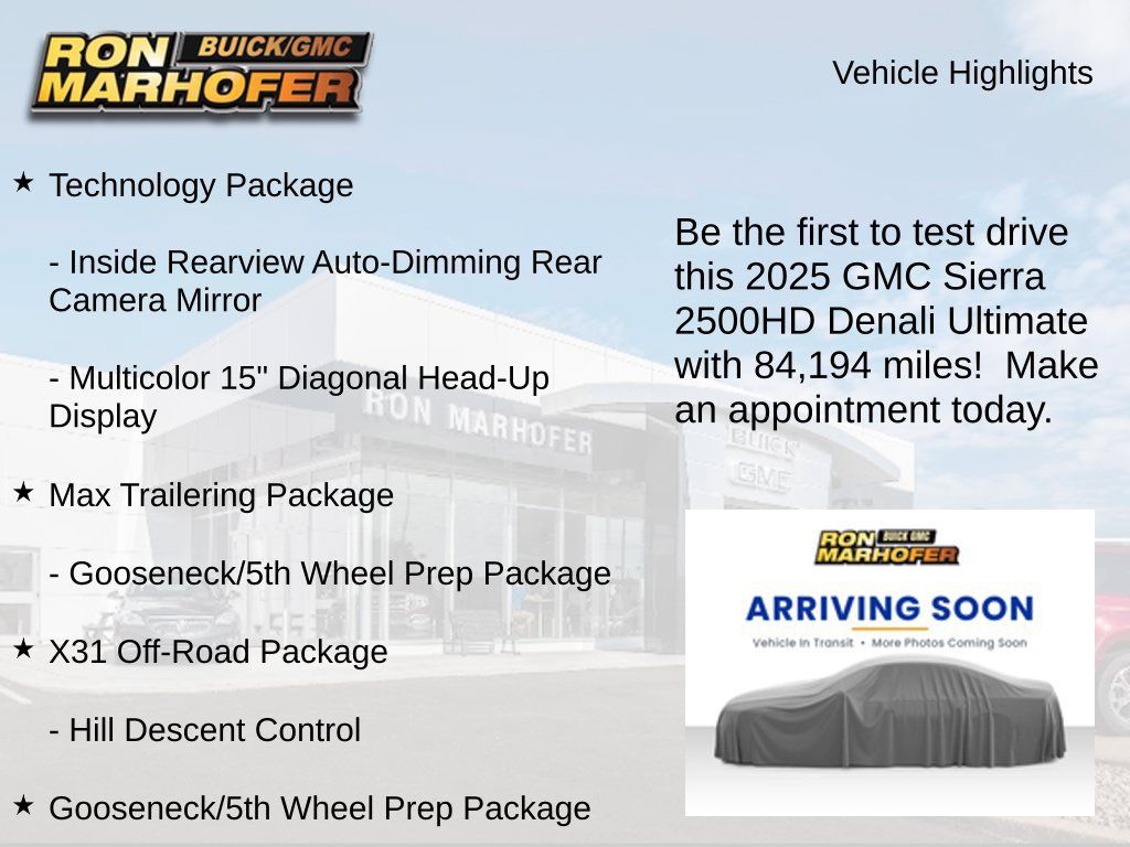 Used 2025 GMC Sierra 2500 Denali Ultimate w/ Max Trailering Package AWD/4WD image 2
