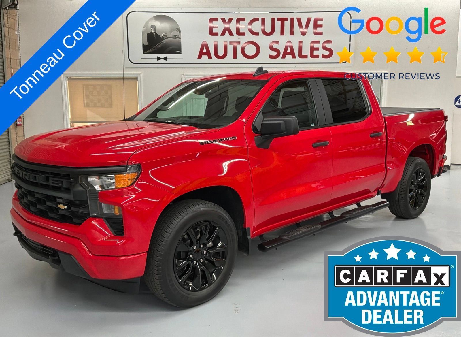 Used 2024 Chevrolet Silverado 1500 Custom w/ LPO, Dark Essentials Package RWD image 1