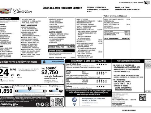 Used 2022 Cadillac XT4 Premium Luxury w/ Enhanced Visibility Package image 2