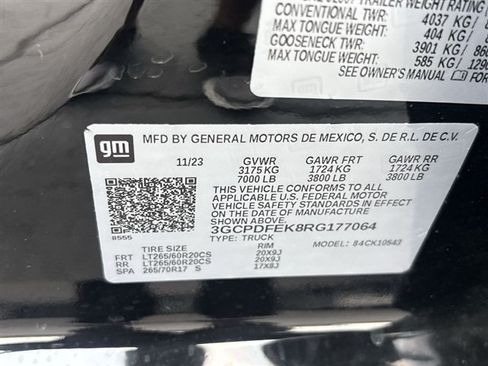 Certified 2024 Chevrolet Silverado 1500 LT Trail Boss w/ Protection Package AWD/4WD image 33