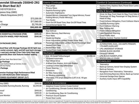 New 2026 Chevrolet Silverado 2500 ZR2 w/ LPO, Dark Essentials Package AWD/4WD image 4