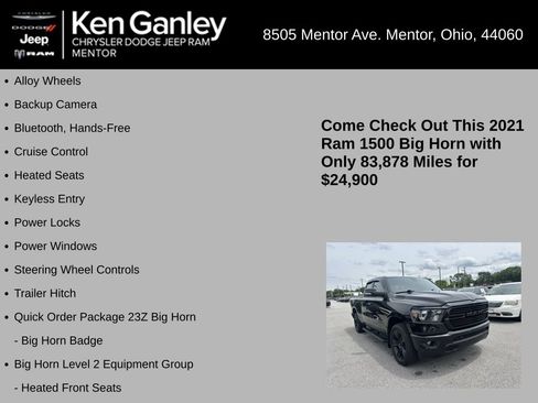 Used 2021 RAM 1500 Big Horn AWD/4WD image 5
