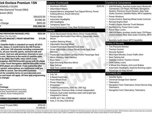 Used 2013 Buick Enclave Premium w/ Trailering Provision Package image 9