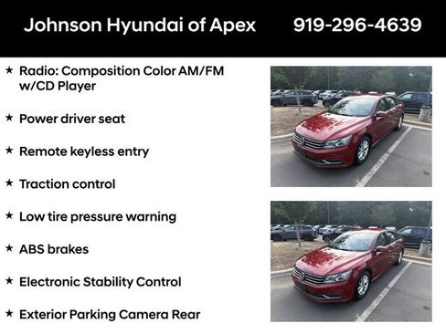 Used 2018 Volkswagen Passat 2.0T S FWD image 3
