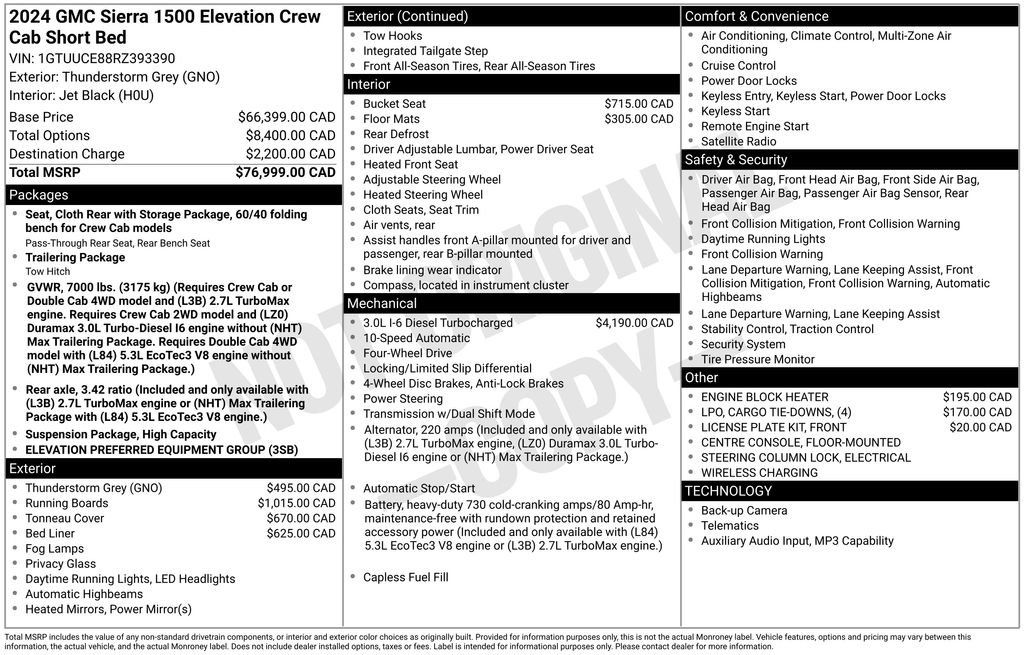 Certified 2024 GMC Sierra 1500 Elevation AWD/4WD image 11