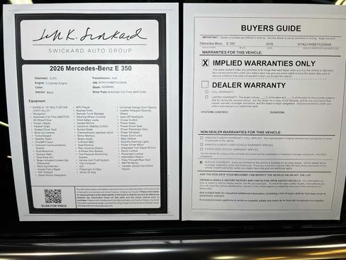 Used 2026 Mercedes-Benz E 350 4MATIC Sedan image 44