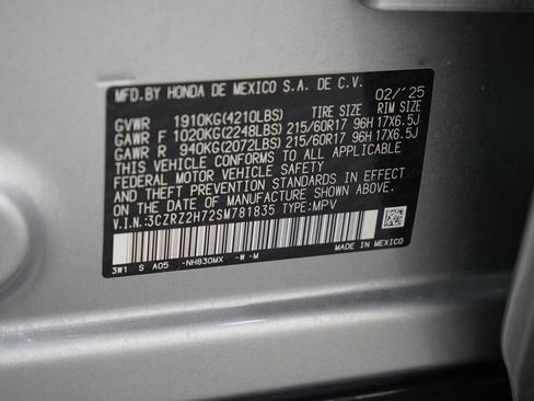 Used 2025 Honda HR-V EX-L image 30