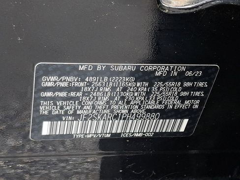 Certified 2023 Subaru Forester Touring w/ Popular Package #2 AWD/4WD image 29