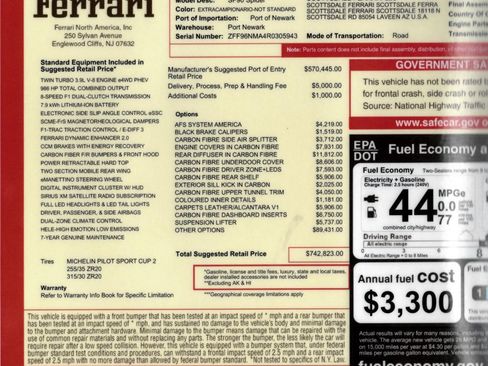 Used 2024 Ferrari SF90 Spider AWD/4WD image 3