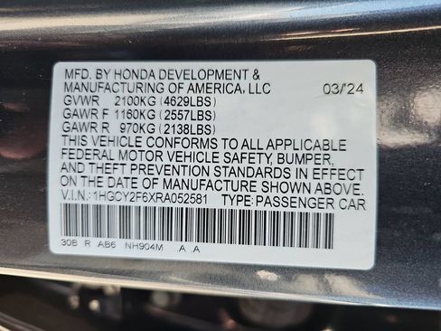 Used 2024 Honda Accord EX-L image 25